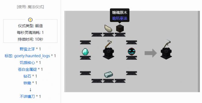 我的世界诡厄巫法武器合成表大全2