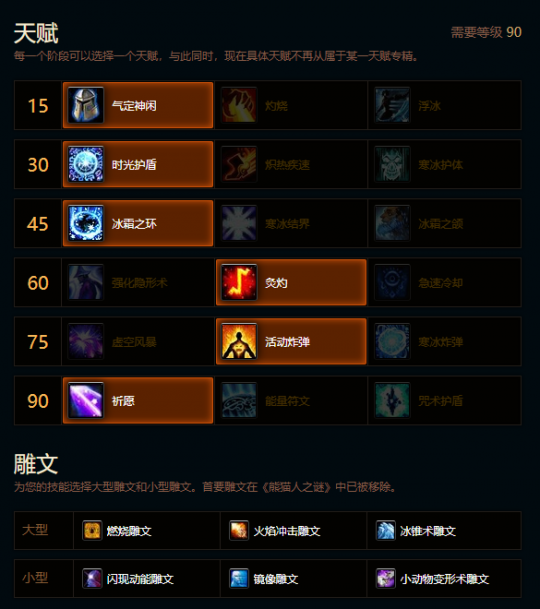 魔兽世界熊猫人之谜火法天赋雕文_魔兽熊猫人法师怎么样