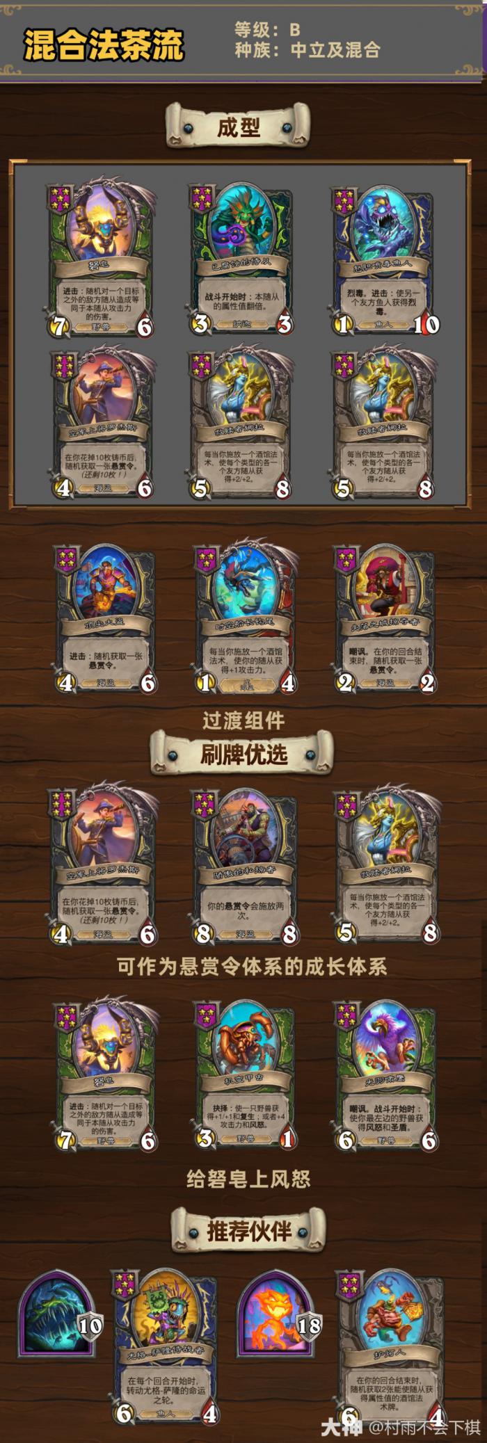 炉石传说33.6.2酒馆战棋混合法茶流玩法攻略1