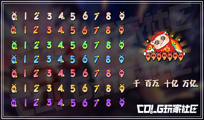 DNF猪猪侠伤害字体外观一览1