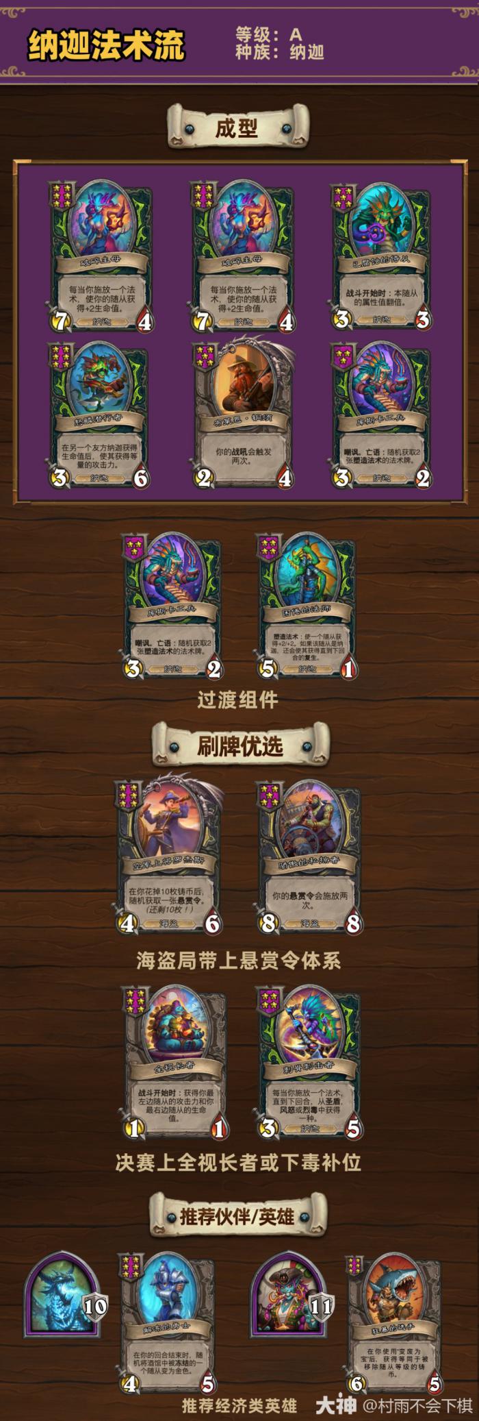 炉石传说33.6.2酒馆战棋纳迦法术流玩法攻略1