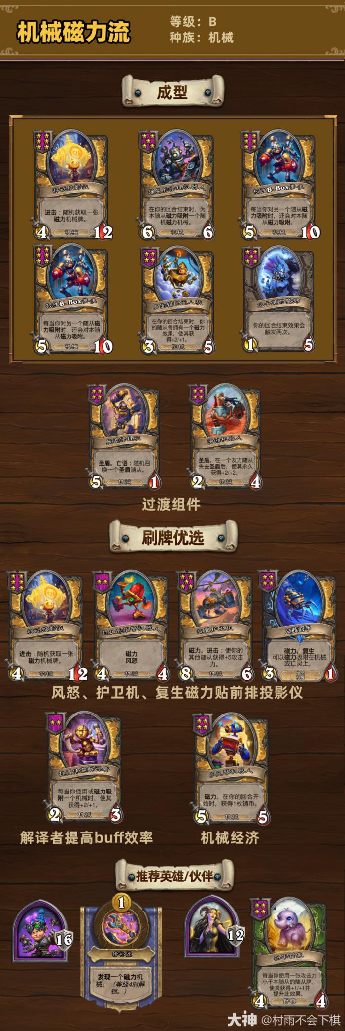 炉石传说33.6.2酒馆战棋机械磁力流玩法攻略1