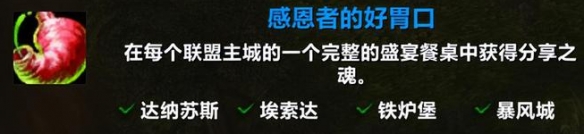 魔兽世界感恩者的好胃口成就攻略2