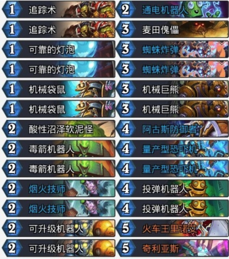 《炉石传说》暗影崛起高效机械猎卡组介绍1