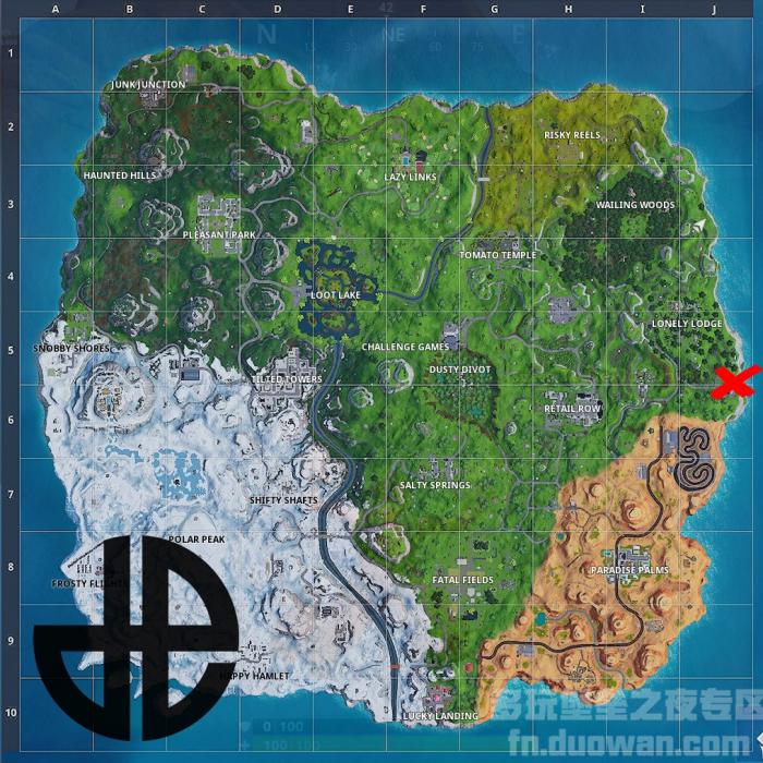 《堡垒之夜》钢琴乐谱任务位置攻略3