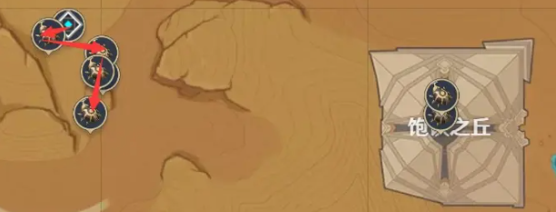 原神圣甲虫快速采集路线2