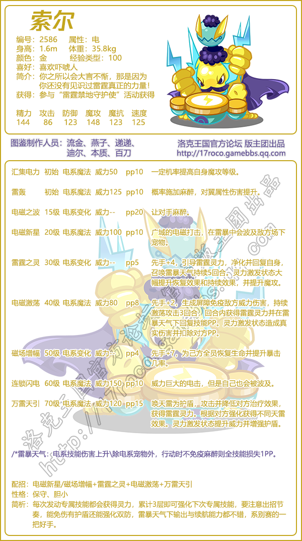 洛克王国索尔性格_洛克王国鲁尔