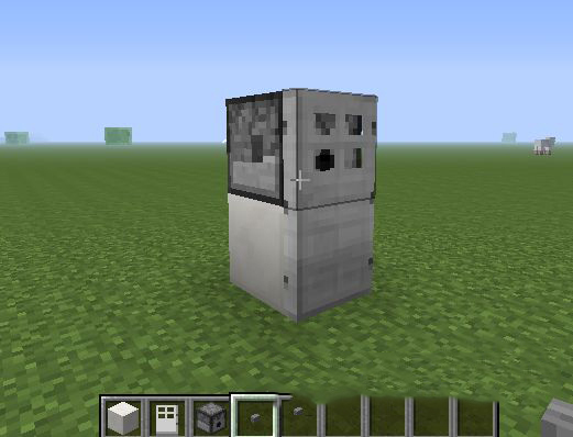 我的世界冰箱制作解析_我的世界家具建造冰箱