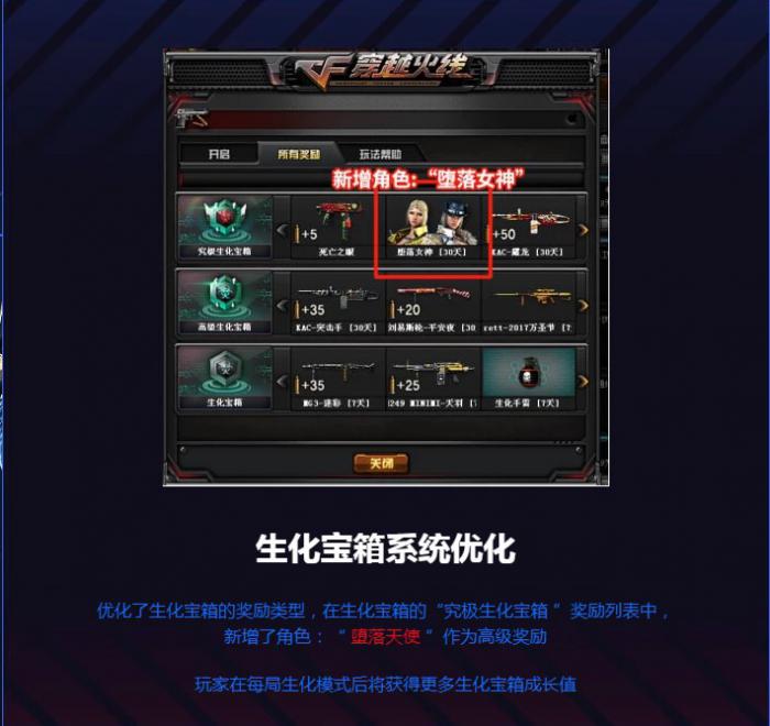 《CF》首个免费王者角色堕落女神预览1