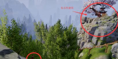 《剑三》花朝节五台山截图位置一览3