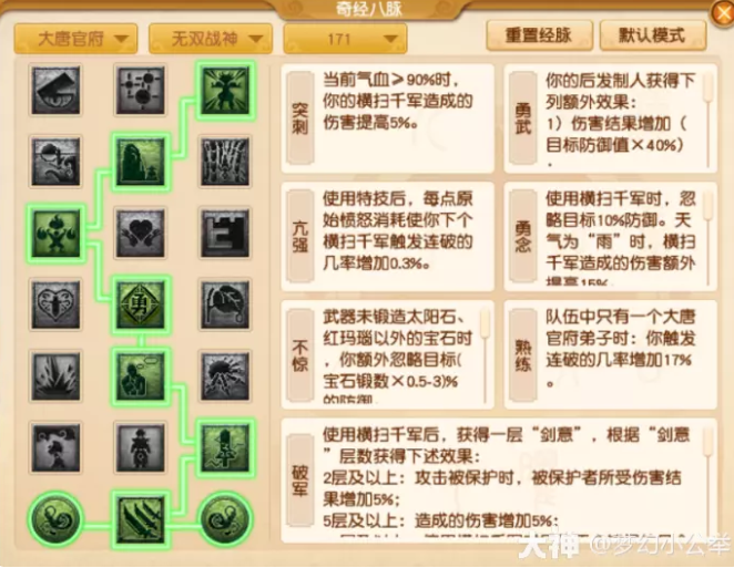 梦幻西游大唐无双战神流派怎么玩1