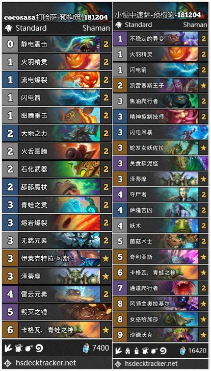 《炉石传说》拉斯塔哈的大乱斗强力预构筑卡组推荐4