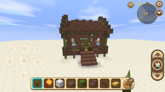 《迷你世界》竹楼建造教程53