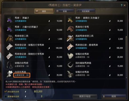 《黑色沙漠》亲密度介绍8