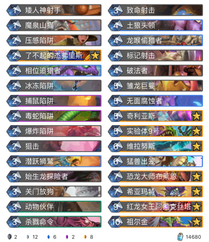 炉石传说巨龙降临新宇宙猎卡组_炉石传说巨龙降临新卡汇总