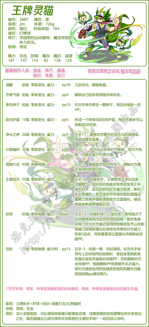 洛克王国王牌灵猫技能表_洛克王国王牌灵猫和武斗灵猫 洛克王国王牌灵猫技能表_洛克王国王牌灵猫和武斗灵猫