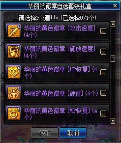 《DNF》传世寒锋宝剑礼盒徽章自选套装一览5