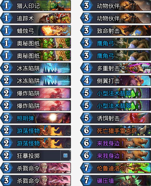 《炉石传说》拉斯塔哈法术猎上分卡组教学1