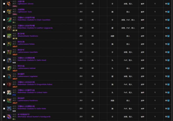 魔兽世界寒冰纹章换哪些装备14