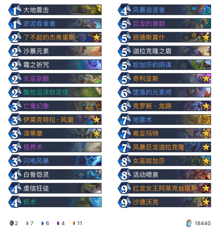 《炉石传说》巨龙降临宇宙JK萨卡组构筑1