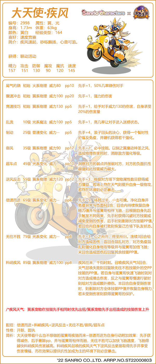 洛克王国大天使疾风配招推荐1