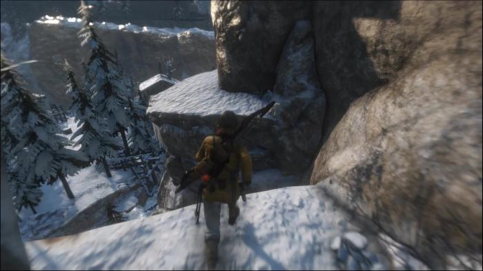 古墓丽影怎么爬悬崖1