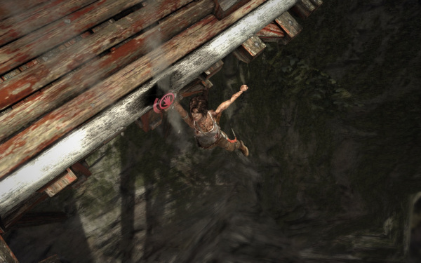 古墓丽影怎么爬悬崖3