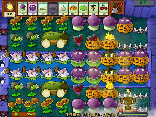 植物大战僵尸浓雾关卡怎么过2