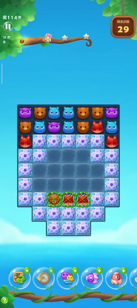 开心消消乐114关怎么过1