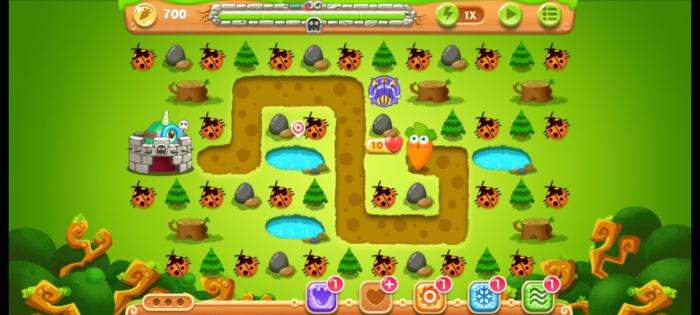 保卫萝卜2第二十一关怎么过1