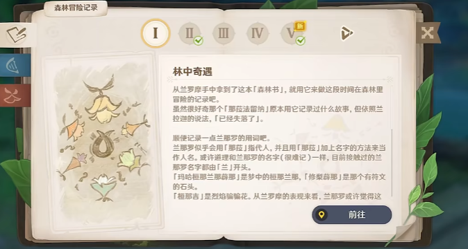 原神林中奇遇任务怎么做1