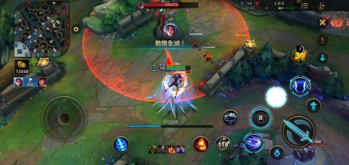 英雄联盟手游如何中单面对刀妹1