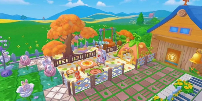 摩尔庄园怎么帮邻居装修院子2