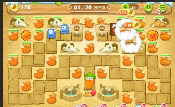 保卫萝卜2遇见阿秋q5怎么玩1