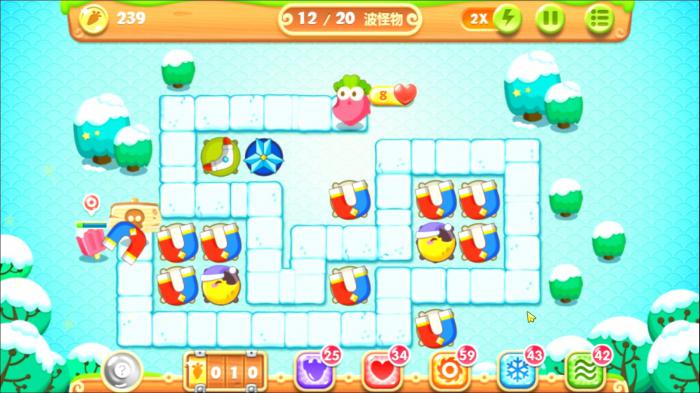 保卫萝卜2挑战模式31关怎么过1