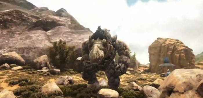 方舟生存进化岩石巨人怎么驯服1