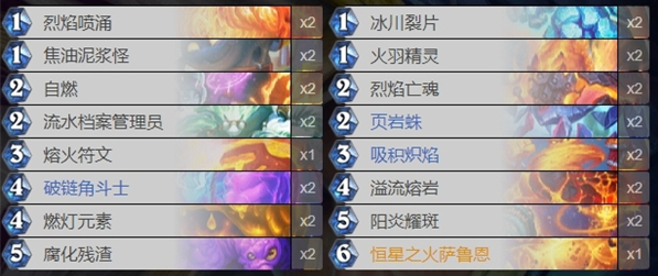 炉石传说元素法卡组怎么搭配1