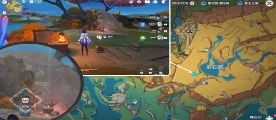 原神绘有涂鸦的裂石在哪6