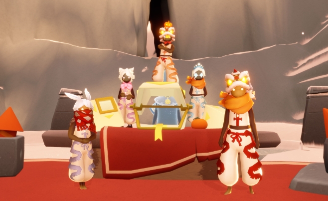 光遇舞狮怎么搭配1