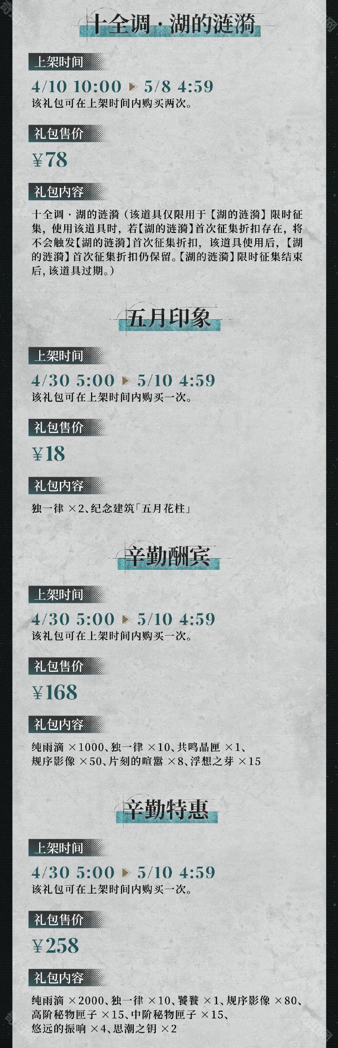 《重返未来1999》2.7版本新增礼包介绍4