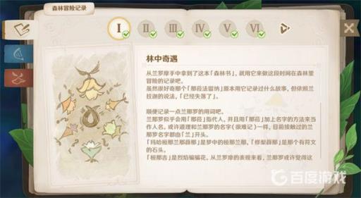 原神森林书怎么看有没有完成?2