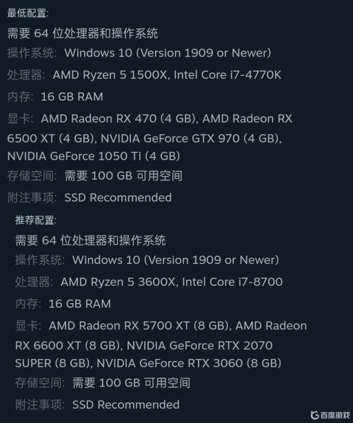 美国末日重制版pc配置要求是什么?_美国末日重制版pc配置要求详细介绍