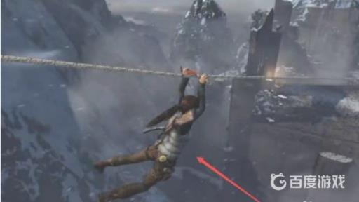 古墓丽影崛起怎么从绳索上面下来?3