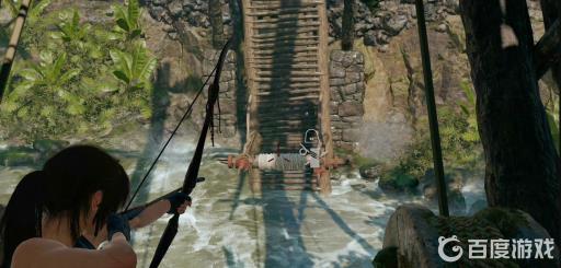 古墓丽影怎么把桥和重物拴在一起?6