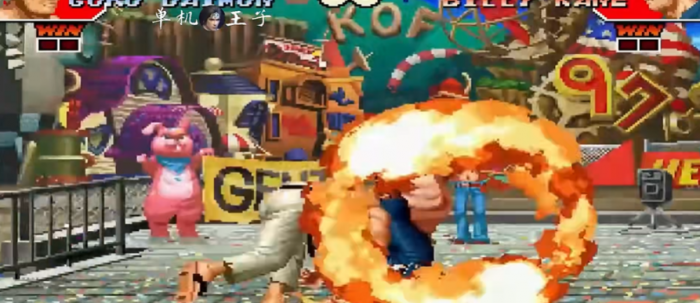 拳皇97比利风火轮怎么放3