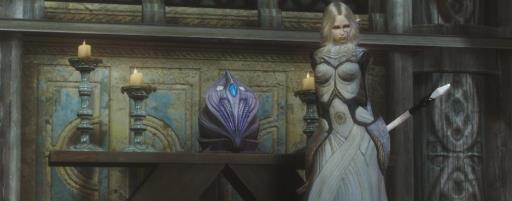 上古5在白漫城怎样找到红衣卫女人?1