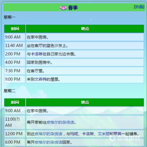 星露谷物语乔迪行程都有哪些?3