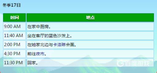 星露谷物语乔迪行程都有哪些?17