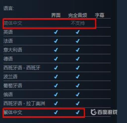 泰坦陨落2只有繁体中文吗?2