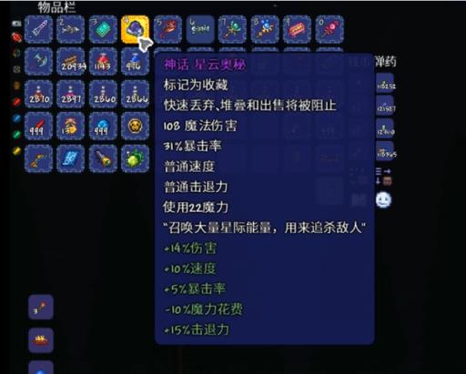 泰拉瑞亚肉后花前法师装备推荐怎么搭配?2